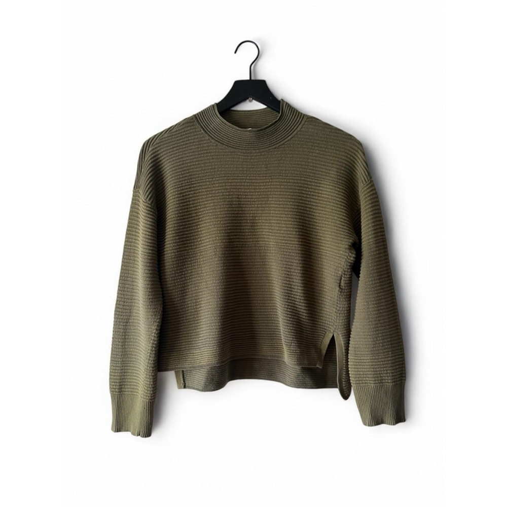 Anthropologie Olive Green Mockneck Sweater